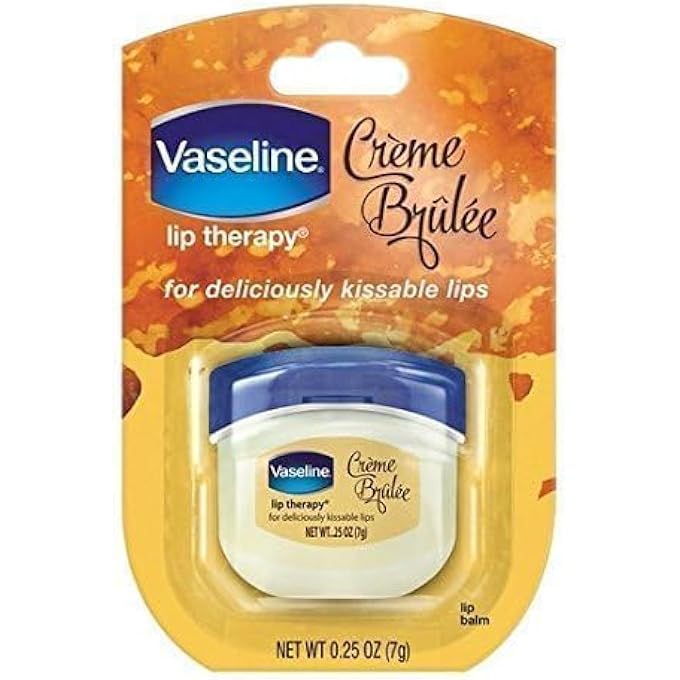 Vaseline LIP CARE CRME BRULEE LIP BALM TUB WITH PURE JELLY & CRME BRULEE FOR DELICIOUSLY KISSABLE LIPS| NOURISHES & PROTECTS LIPS| NON-GREASY LIP MOISTURIZER FOR NATURALLY TINTED LIPS| 7 GM - Image 4
